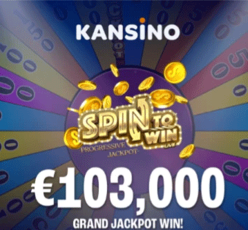 Spin to Win jackpot van € 103.000 valt bij Kansino